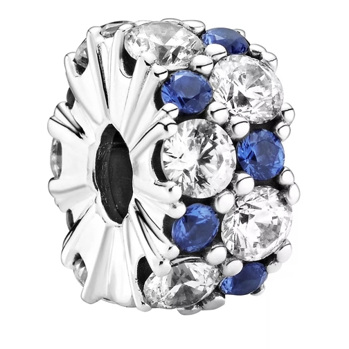 Pandora Klares & blau funkelndes Clip-Charm Sterling silver Hänge