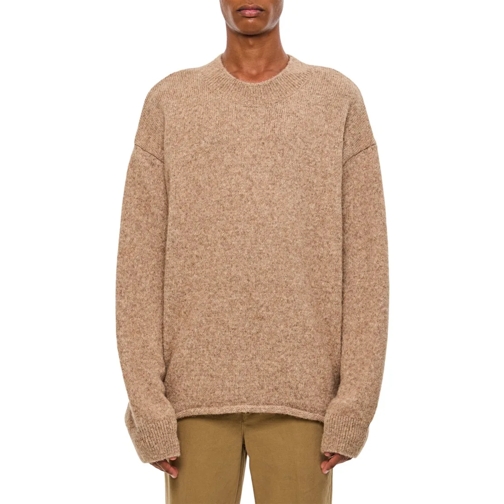 Jacquemus Le Pull Jacquemus Crewneck Sweater Brown Trui