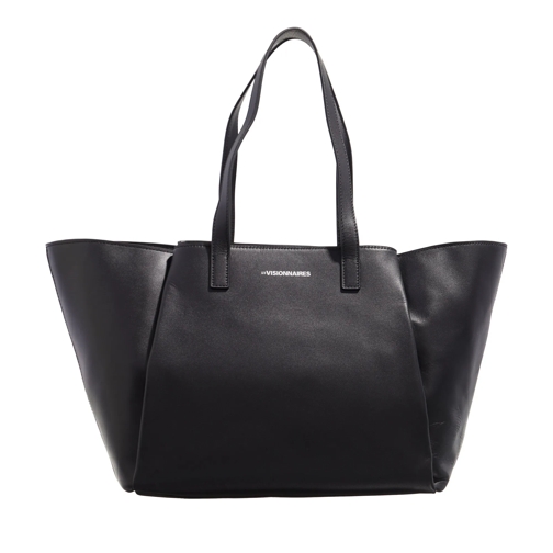 LES VISIONNAIRES Filippa Smooth Black Sac à provisions