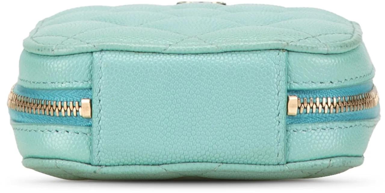 Thumbnail - Chanel Hobo Bags - CC Quilted Caviar Zip Phone Case - Gr. unisize - in Blau - für Damen