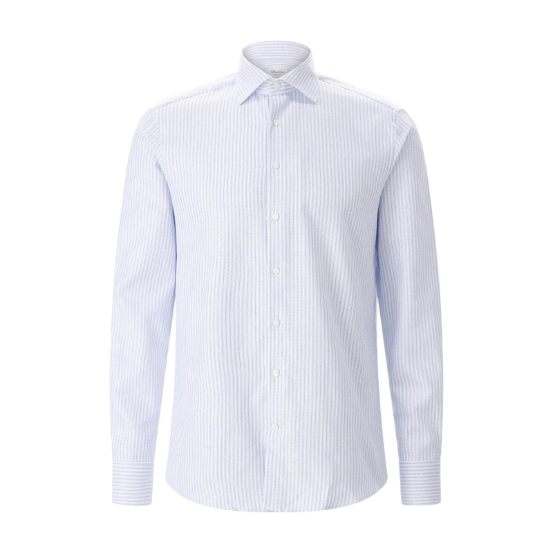 STENSTRÖMS Hemd Regular-Fit Hemd aus Baumwolle blau