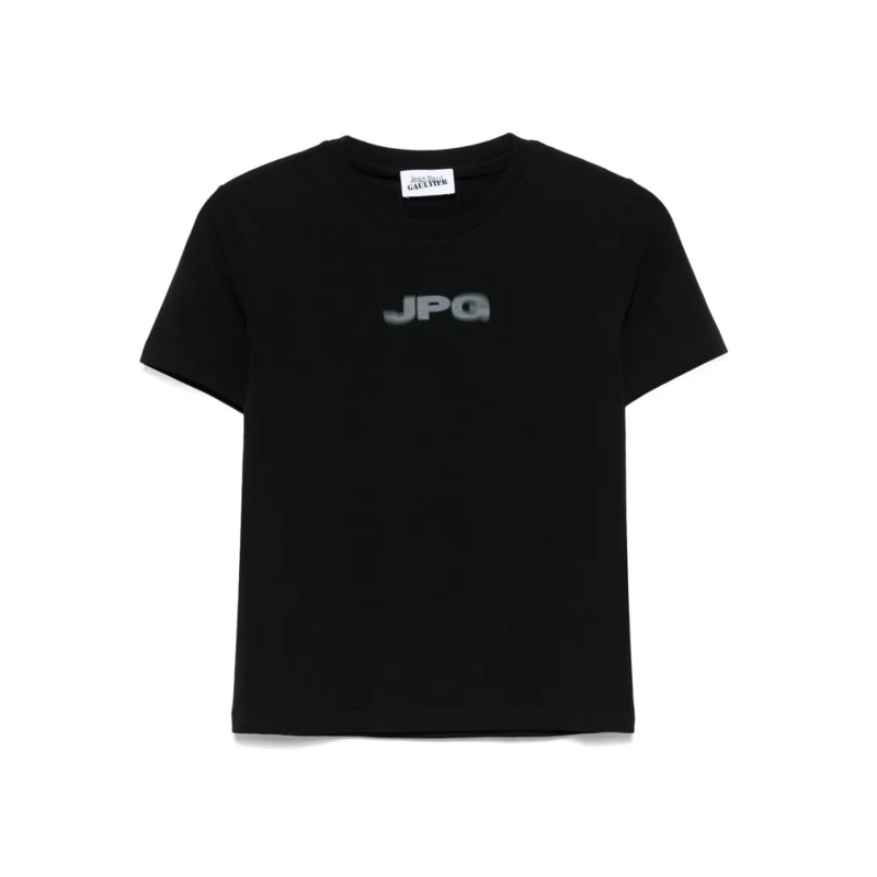 Jean Paul Gaultier T-Shirt Fitted Black Baby Tee Black
