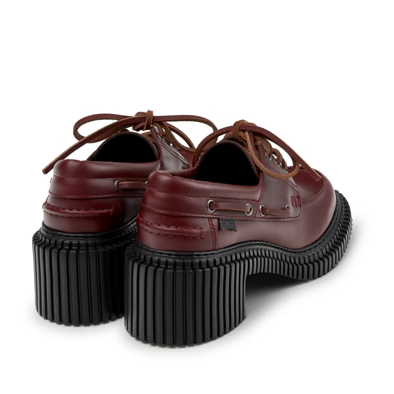 Camper Bootsschuhe Der Pix London, Ihr leichter Wohlfühl-Absatzschuh, dunkelrot(Image 3)