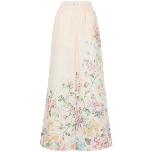 Zimmermann  Halliday Floral-Print Palazzo Trousers Multicolor