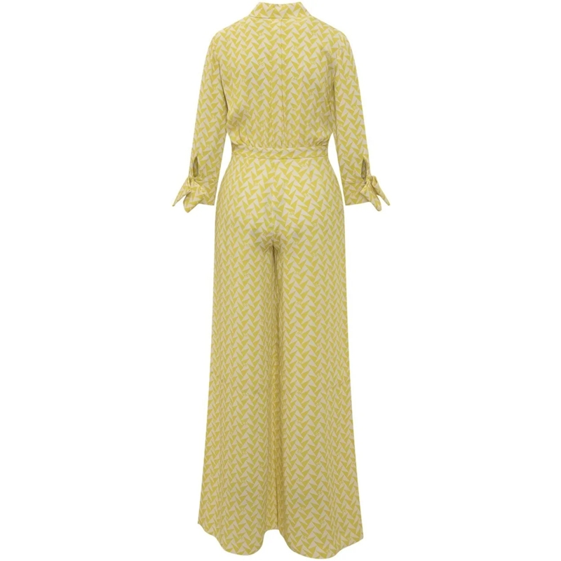 Elisabetta Franchi Midikleid Cedar And Butter Monogram Jumpsuit Yellow gelb(Image 6)