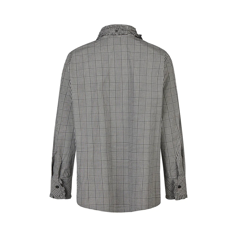 Marc Aurel Schluppenbluse Karobluse mit Schluppe beige(Image 5)