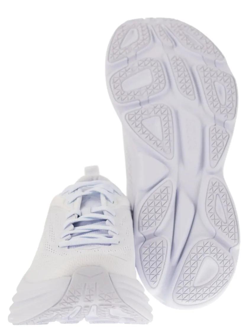 Thumbnail - Hoka Low-Top Sneaker - Bondi 8 - Ultra-Shortened Sports Shoe - Gr. 10_5 - in Weiß - für Damen