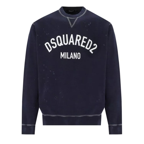 Dsquared2 Milano Cool Fit Blue Sweatshirt Black 