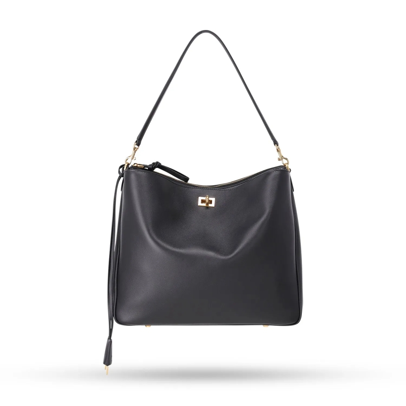 Balenciaga Crossbody Bag Schultertasche Rodeo aus Leder schwarz