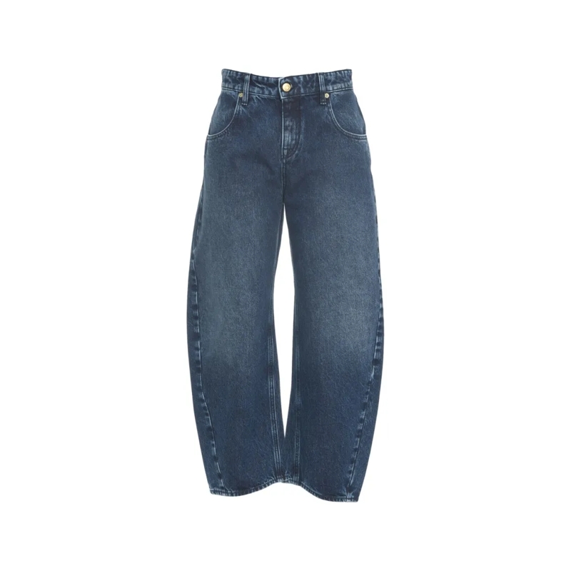 Cycle Jeans Cropped Wide-Leg Denim Jeans With Classic Five-Poc Grey