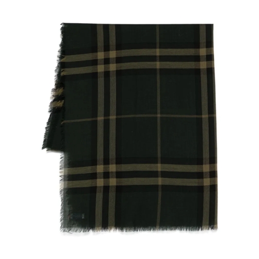 Burberry Leichter Schal Check Wool Scarf Black