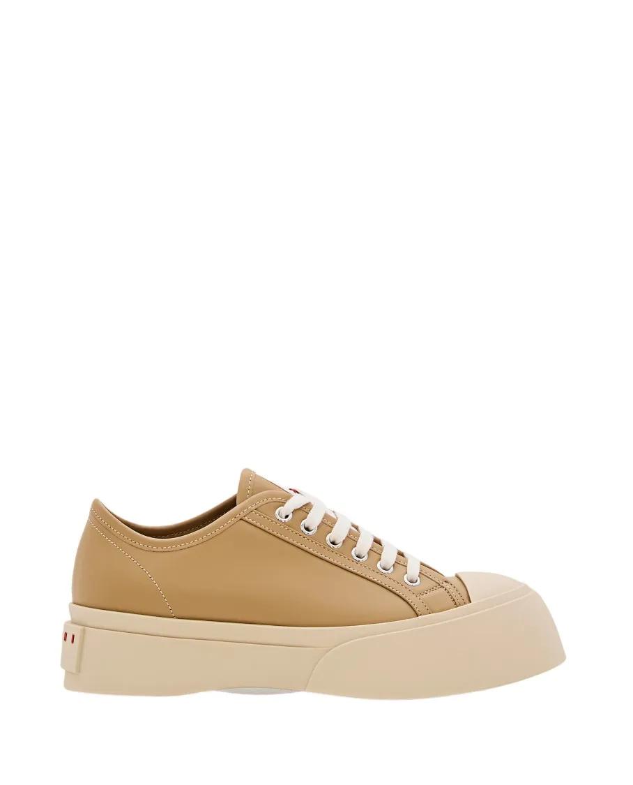 Marni Low-Top Sneaker - Pablo Low Top Lace-Up Sneaker In Smooth Leather - Gr. 36 (EU) - in Braun - für Damen