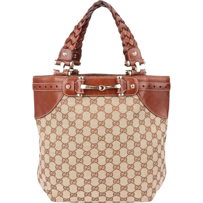 Gucci Schultertasche Gucci GG Monogram Horsebit Handbag mehrfarbig