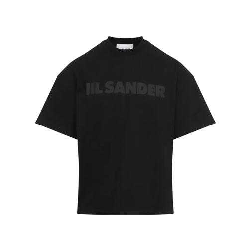 Jil Sander T-shirts Black Cotton T-Shirt Black