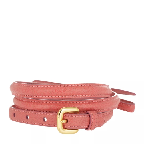 Prada Cinture Cinghiale Rosa Thin Belt