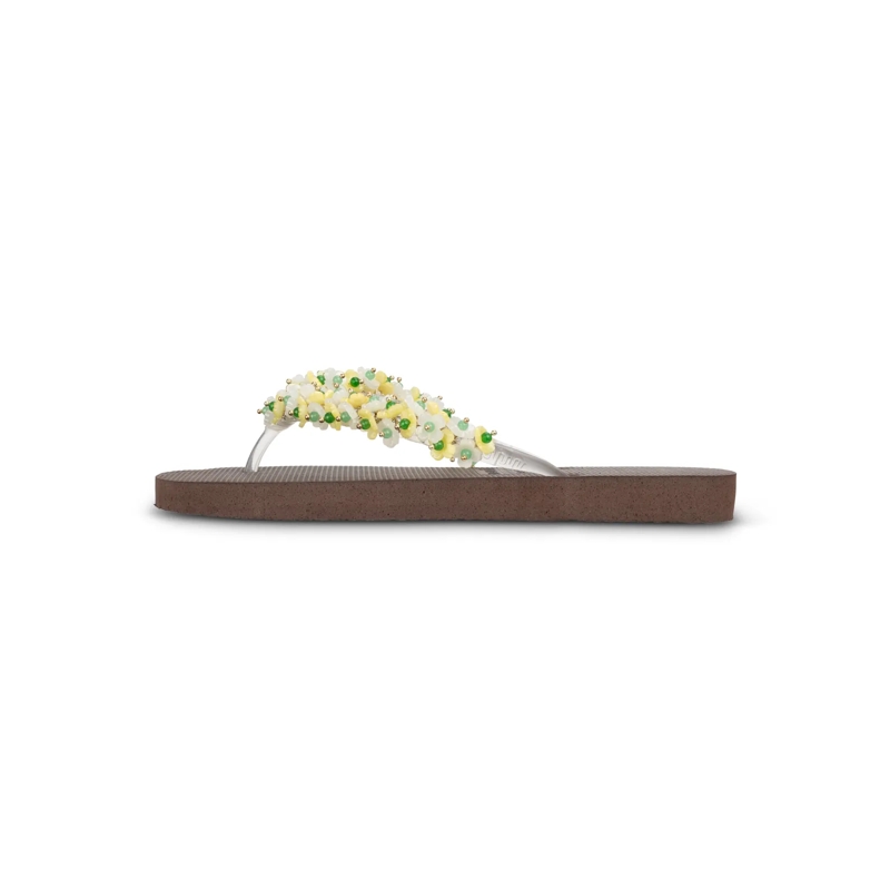 UZURII Flip Flops flip flop Tulum Bloom Yellow mocca(Image 23)