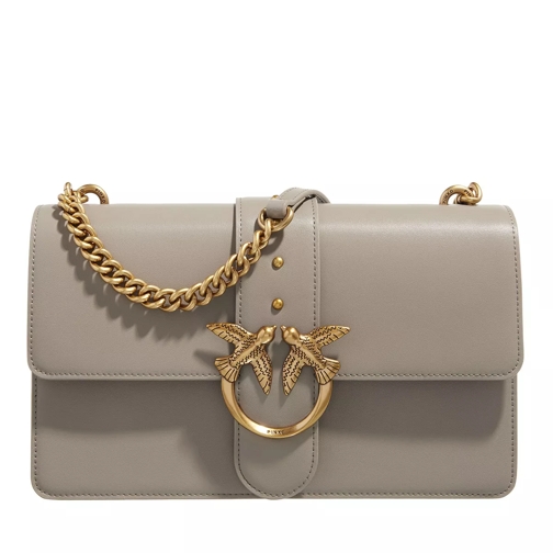 PINKO Love One Classic Cl Beige Crossbody Bag