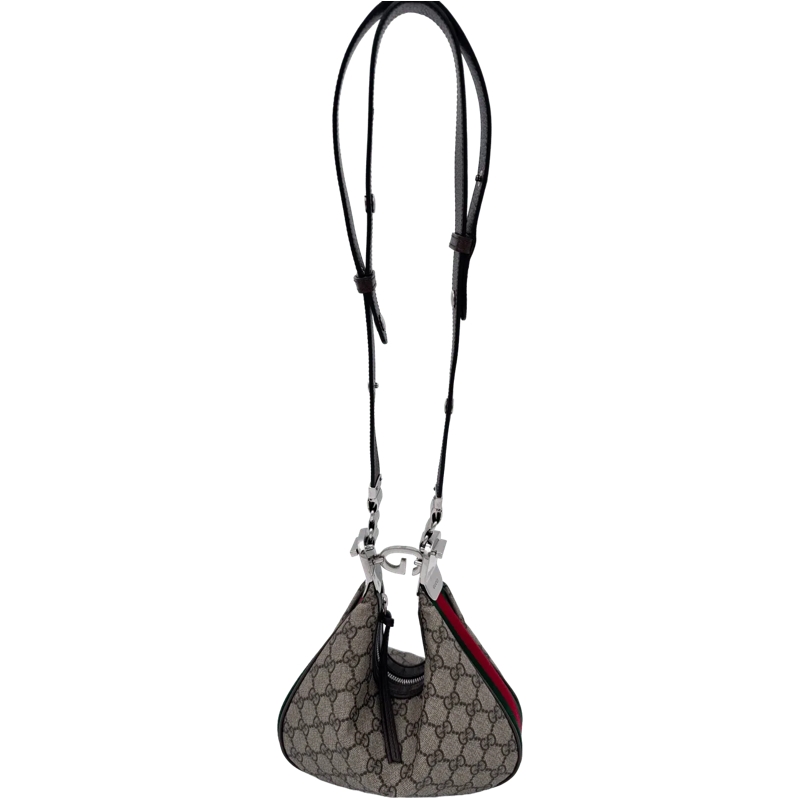 Gucci Schultertasche Gucci Small Attache Monogram - Beige beige