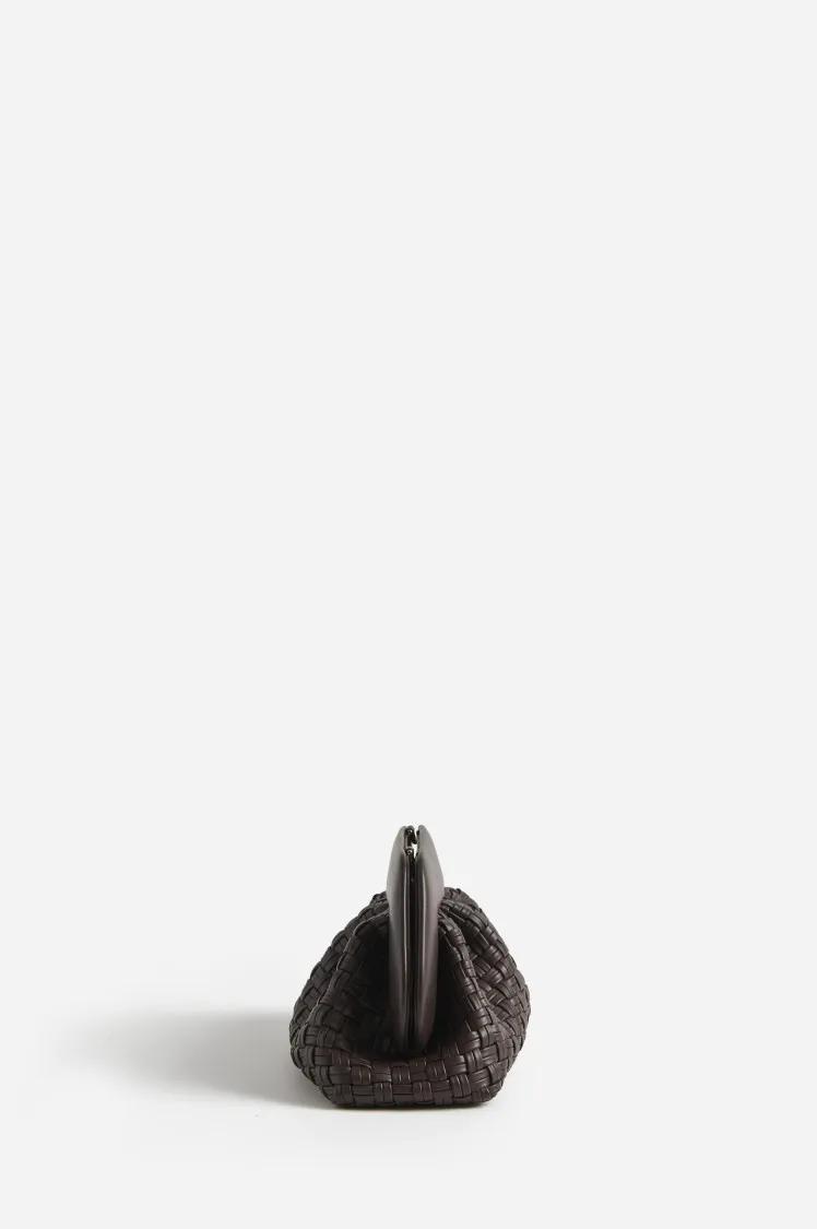 Themoirè Crossbody bags Tia Micro Weaved Bag in bruin