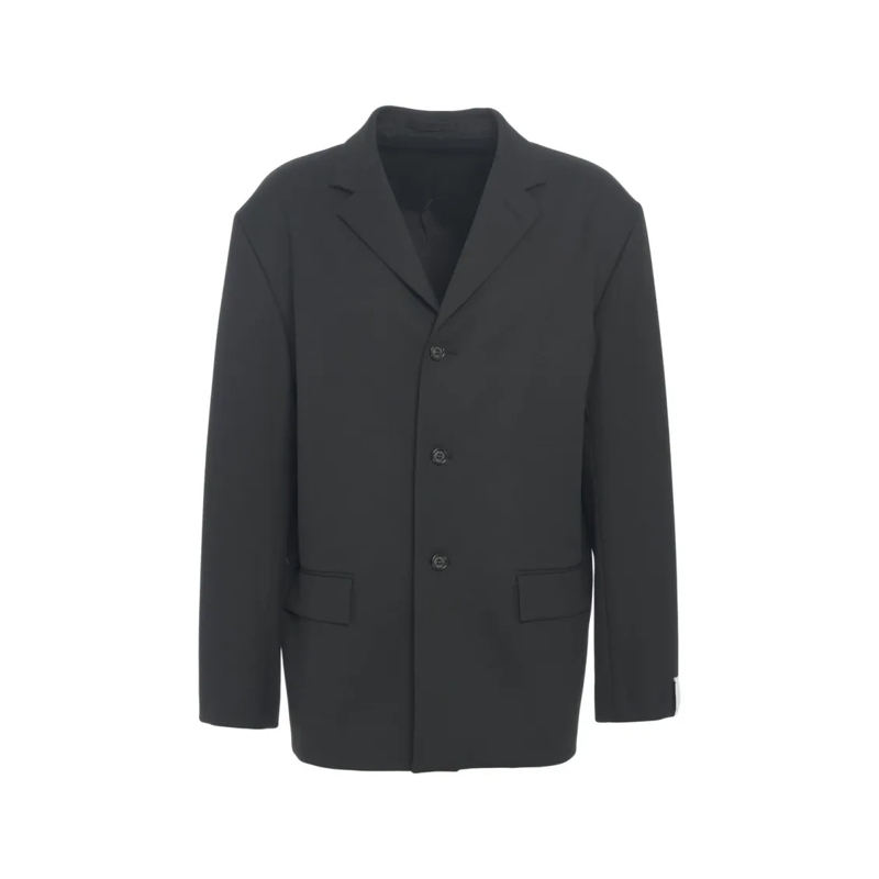 Paolo Pecora Blazer Classic Tailored Blazer With Notched Collar And Fl Black