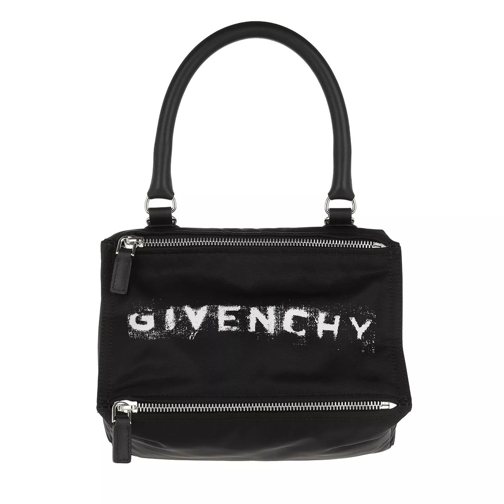 Givenchy Pandora Small Logo Bag Poly Black Bowling Bag
