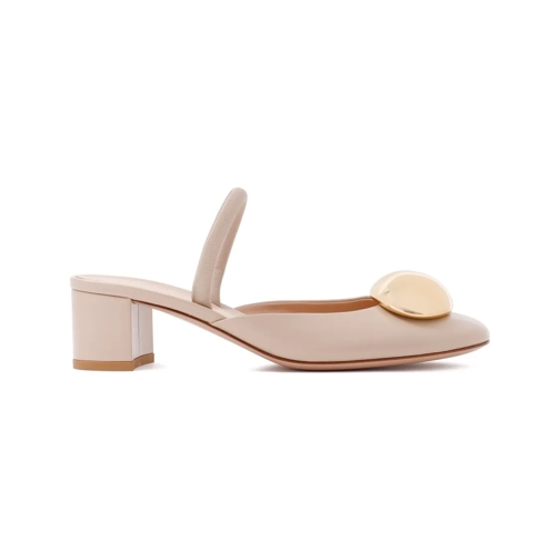 Gianvito Rossi Pump Mousse Beige Nappa Leather Slingback Pump Neutrals