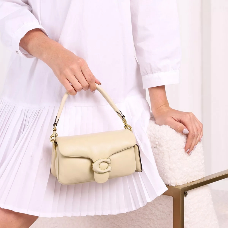 Coach Hobo Bag Tabby Shoulder Bag Pillow 18 Ivory(Image 2)