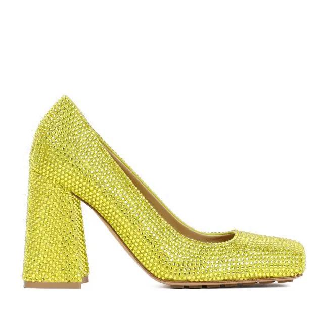 Thumbnail - Bottega Veneta Hohe Schuhe - Kiwi Green Tower Pumps - Gr. 38 (EU) - in Grün - für Damen