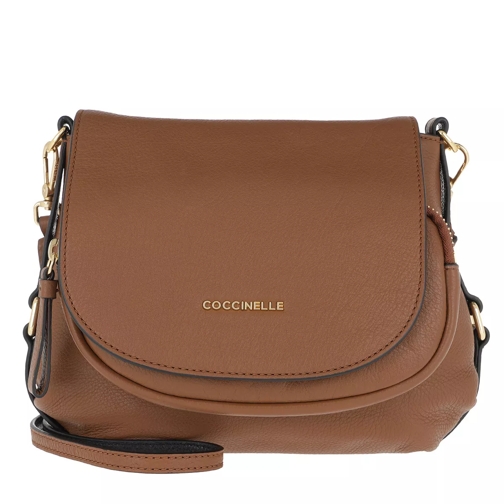 Coccinelle Janine Shoulder Bag Grained Leather Brule Crossbody Bag