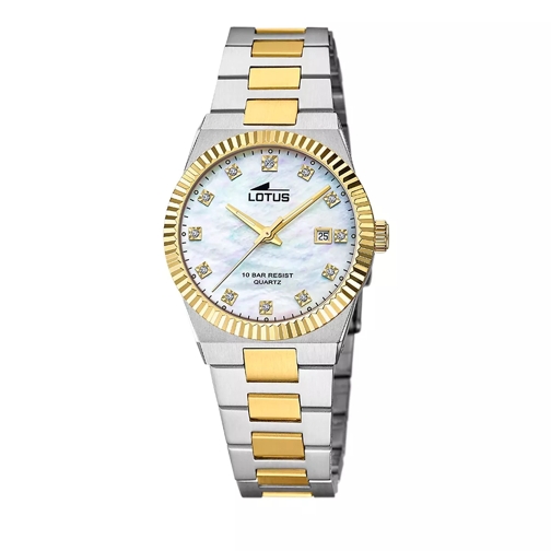 Lotus Stainless Steel Watch Bracelet Bicolor Montre à quartz