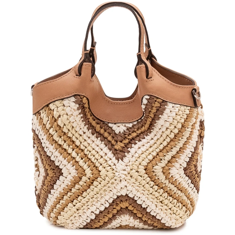 Gianni Chiarini Tote Borsa Dua Intrecciata con Manici beige(Image 4)