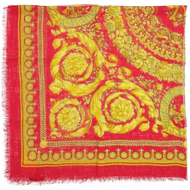 Versace T-Shirt VERSACE Foulard Square Scarf rot