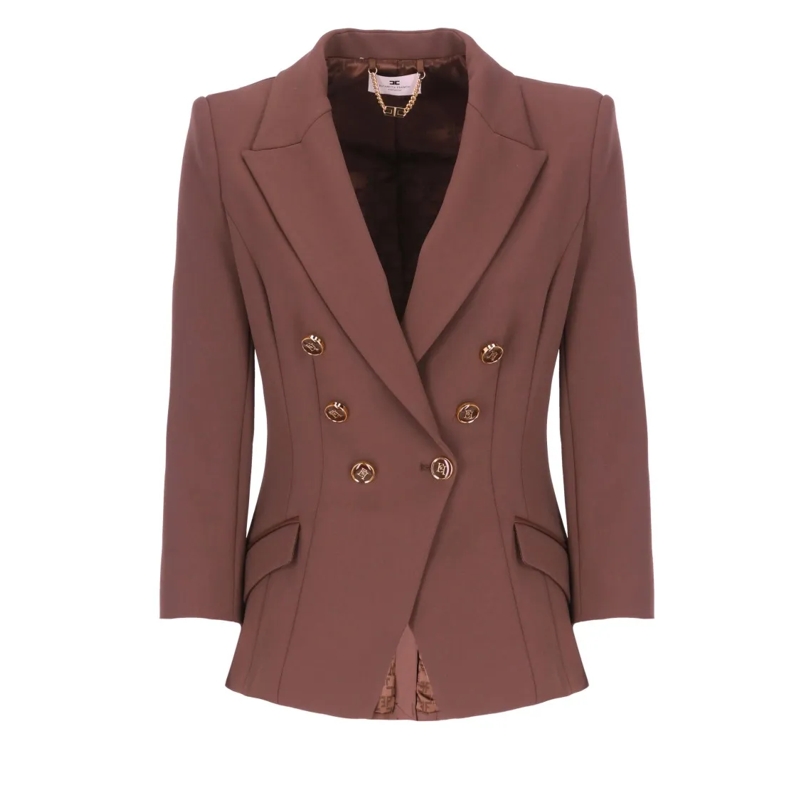 Elisabetta Franchi Veste de transition Jackets Caffe braun