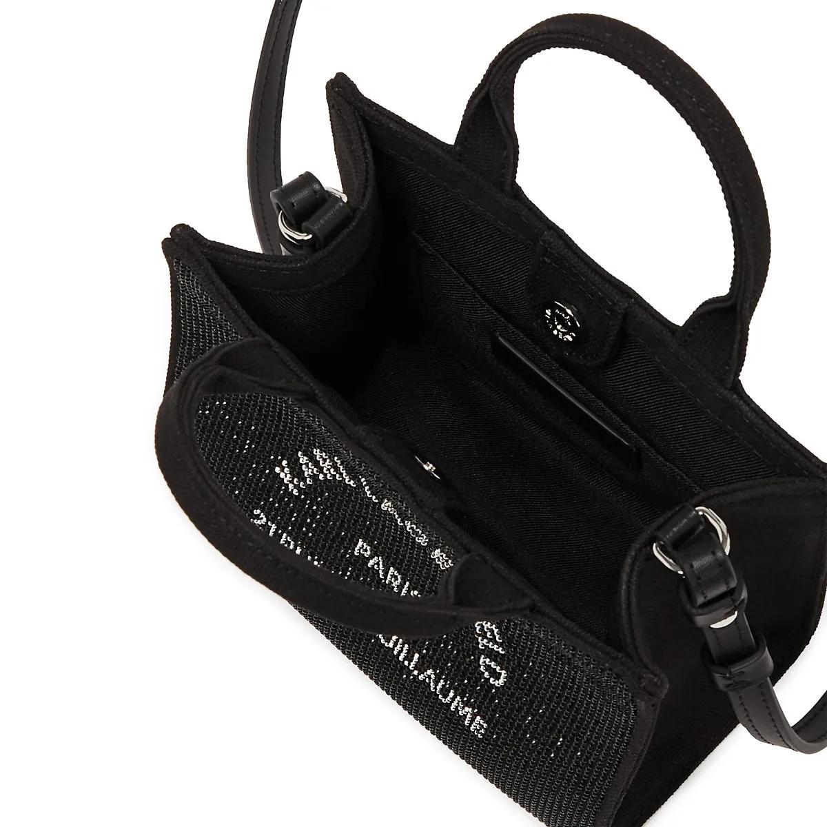 Thumbnail - Karl Lagerfeld Shopper - Rue St-Guillaume Mini-Tote-Bag mit Strass - Gr. unisize - in Schwarz - für Damen