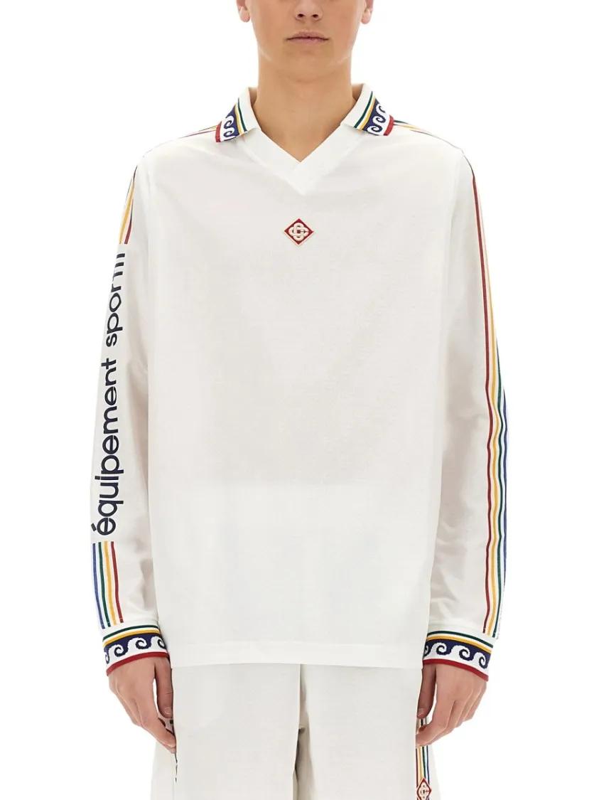 Thumbnail - Casablanca - Monogram Top - Größe XL - weiß