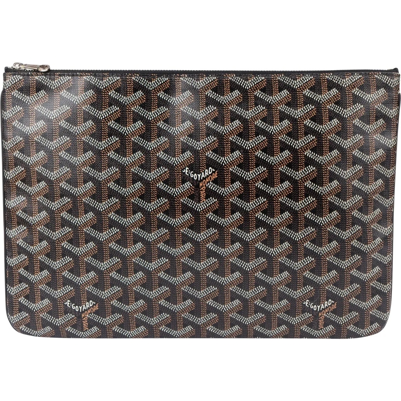 GOYARD Tote Goyard Black Goyardine Monogram Senat PM Clutch schwarz