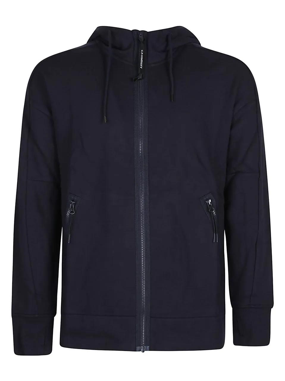 Thumbnail - CP Company - Diagonal Raised Fleece Google Zipped Sweatshirt Bl - Größe XL - blau