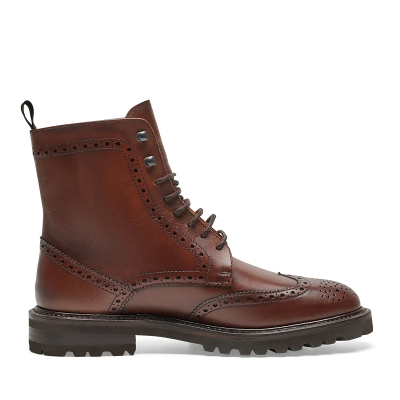 Henry Stevens Bottes à lacets Schnürboots Bonnie FBDB5 mittel-braun