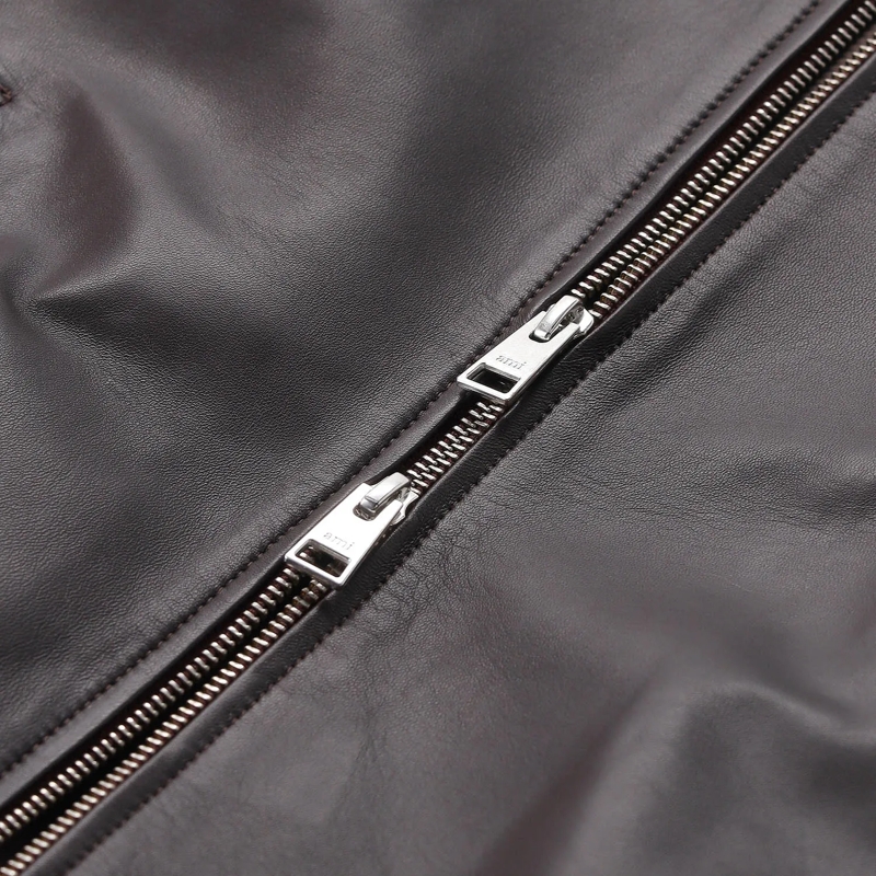 AMI Paris Jacke Jacke aus Leder braun(Image 4)
