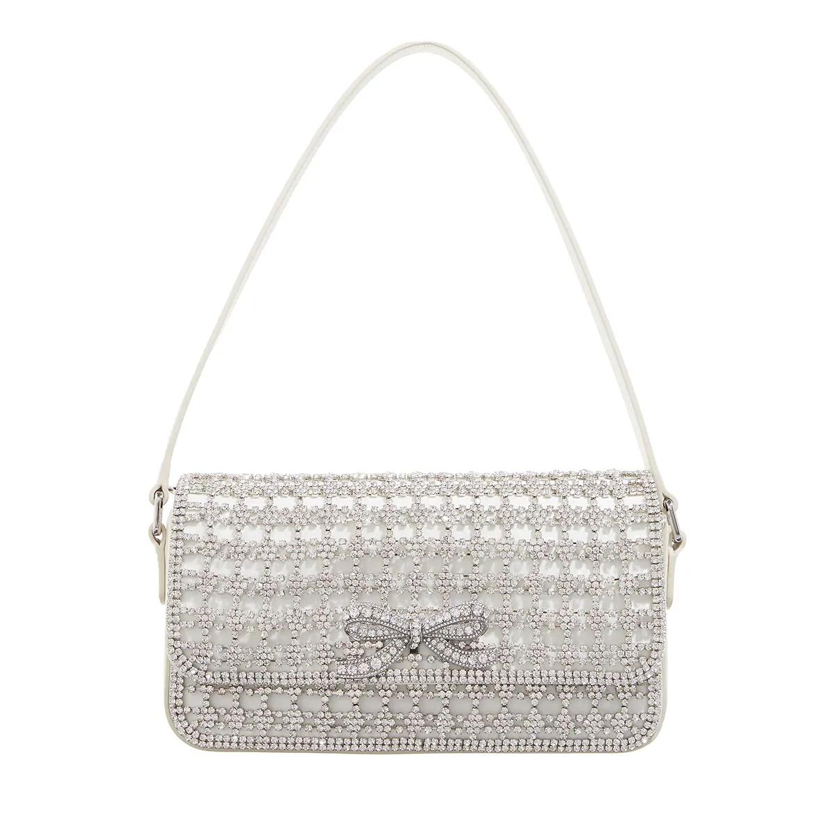 self-portrait Pochettes - Champagne Crystal Baguette Bag - Gr. unisize - in Creme - für Damen