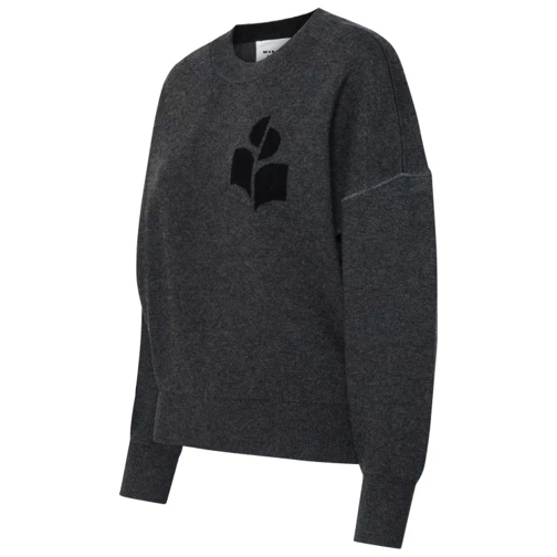 Etoile Isabel Marant Gray Wool Blend 'Atlee' Sweater Grey 