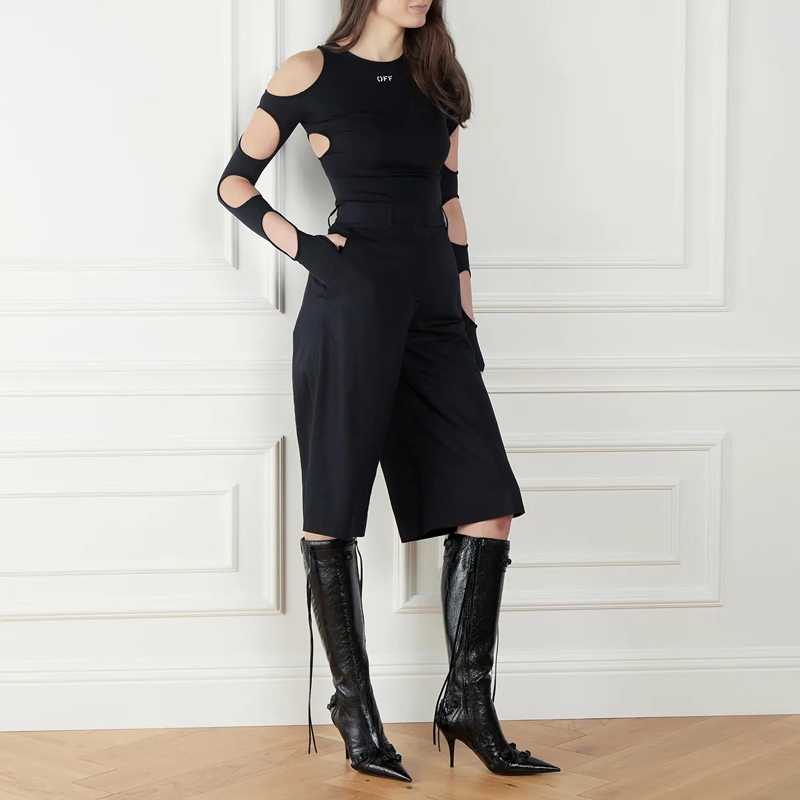 Balenciaga Stiefel Cagole 90mm Leather Boot Black(Image 2)