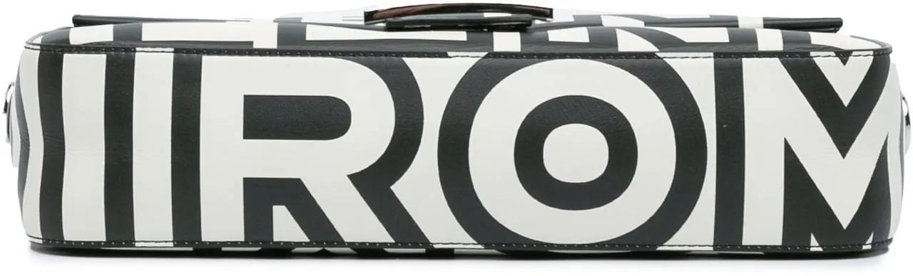 Thumbnail - Fendi Hobo Bags - Marc Jacobs Nappa Vitello King Logo Print Baguette - Gr. unisize - in Weiß - für Damen