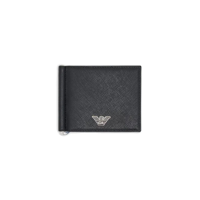 Emporio Armani Geldbörse Bonded Saffiano Leather Wallet Black