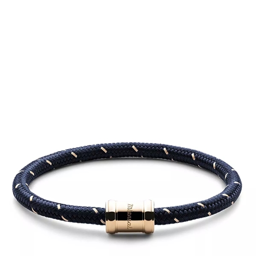 Miansai Mini Single Rope Casing Bracelet Plated M Navy/Gold Braccialetti
