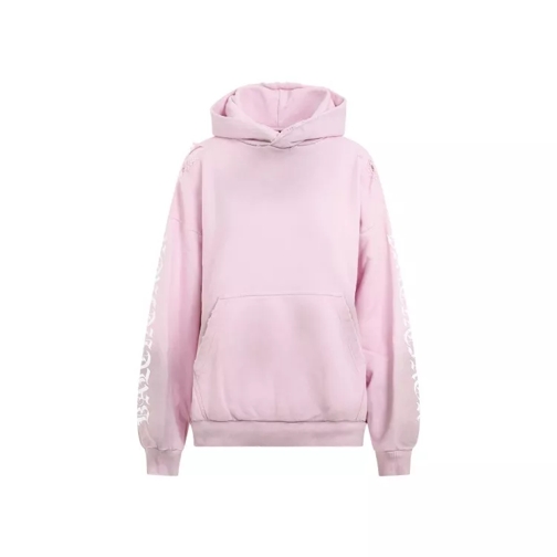 Balenciaga Light Pink Cotton Medium Fit Hoodie Pink 