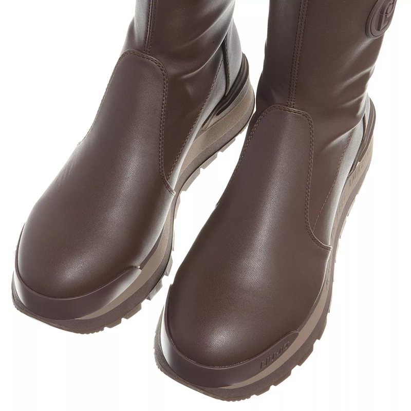 LIU JO Stiefeletten Amazing 22 Mid Sneaker Stretch Spreading Brown(Image 4)