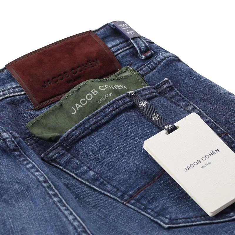 Jacob Cohen Jeans Slim-Fit Jeans aus Baumwoll-Mix blau(Image 4)