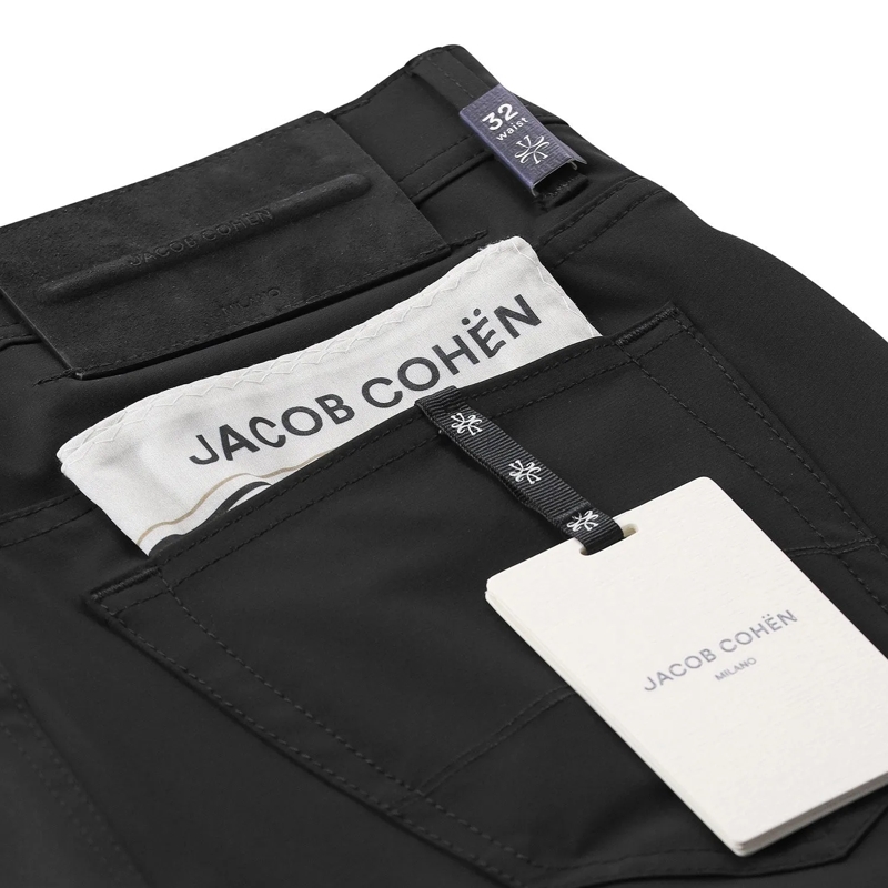 Jacob Cohen Jeans Slim-Fit Hose aus Baumwoll-Mix schwarz(Image 8)