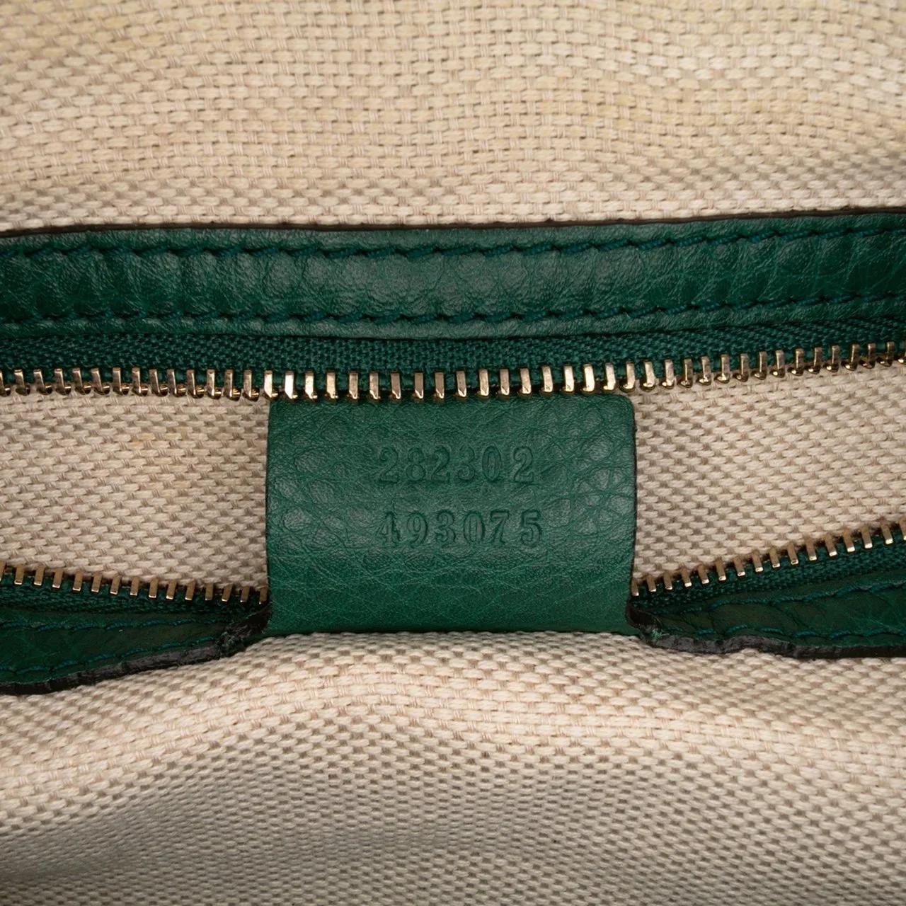 Thumbnail - Gucci Crossbody Bags - Pebbled Calfskin Soho Cellarius Boston Bag - Gr. unisize - in Grün - für Damen